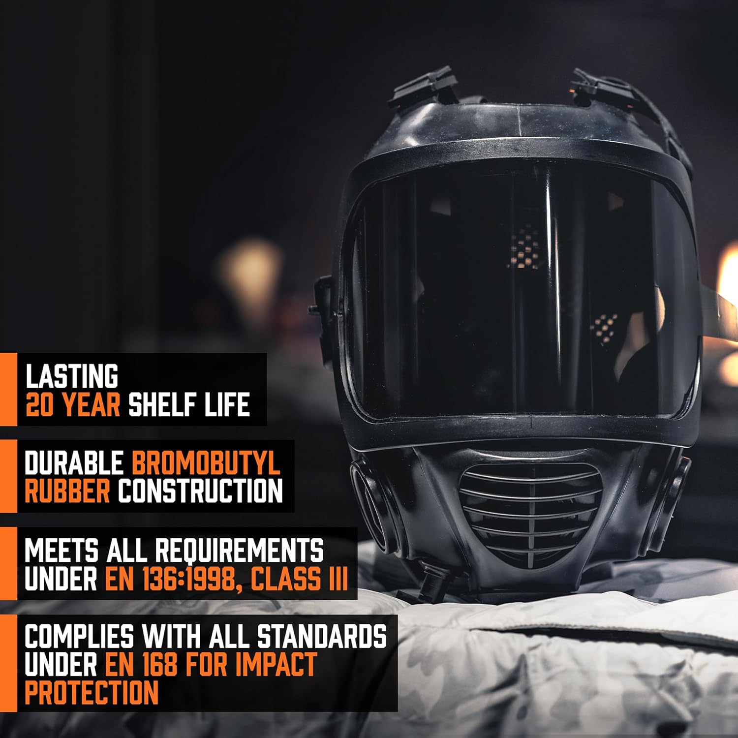 MIRA SAFETY CM-6M CBRN Full Face Gas Mask with Drinking System - Image 7