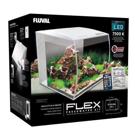 Fluval Flex 15 Gallon White Aquarium Kit